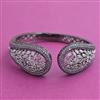American Diamond Openable kada with Black Plating