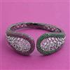American Diamond Openable kada with Black Plating