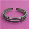 American Diamond Openable kada with Black Plating