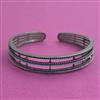 American Diamond Openable kada with Black Plating