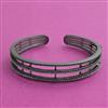 American Diamond Openable kada with Black Plating