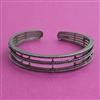 American Diamond Openable kada with Black Plating