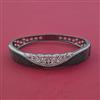 American Diamond Openable kada with Black Plating