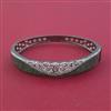 American Diamond Openable kada with Black Plating