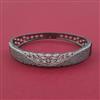 American Diamond Openable kada with Black Plating