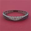 American Diamond Openable kada with Black Plating