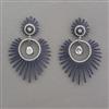 American Diamond Classic Earring with Black Plating