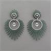 American Diamond Classic Earring with Black Plating