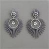 American Diamond Classic Earring with Black Plating