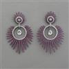 American Diamond Classic Earring with Black Plating