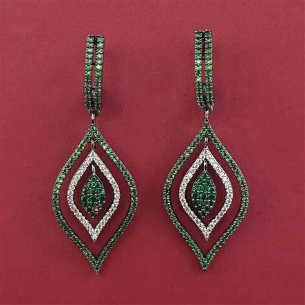 American Diamond Dangler with Black Plating