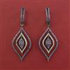 American Diamond Dangler with Black Plating