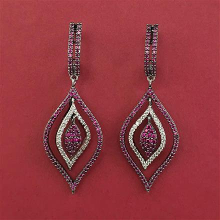 American Diamond Dangler with Black Plating