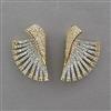 American Diamond Classic Earring with Rhodium Plating 2 Tone Plating Mehndi Plating