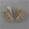 American Diamond Classic Earring with Rhodium Plating 2 Tone Plating Mehndi Plating