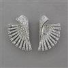American Diamond Classic Earring with Rhodium Plating 2 Tone Plating Mehndi Plating