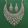American Diamond Bridal Necklace with 2 Tone Plating