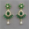 American Diamond Pearl Earring with Gold Plating
