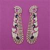 American Diamond Long Earring with Carat Plating