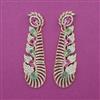 American Diamond Long Earring with Carat Plating