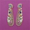 American Diamond Long Earring with Carat Plating