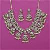 American Diamond Classic Necklace with Mehndi Plating