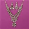 American Diamond Classic Necklace with Mehndi Plating
