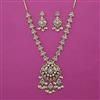 American Diamond Classic Necklace with Mehndi Plating