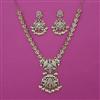 American Diamond Classic Necklace with Mehndi Plating