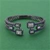 American Diamond Openable kada with Black Plating