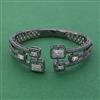 American Diamond Openable kada with Black Plating