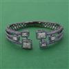 American Diamond Openable kada with Black Plating