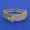 American Diamond Broad Kada with 2 Tone Plating