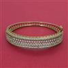 American Diamond Openable kada with Rhodium Plating 2 Tone Plating Mehndi Plating