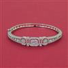 American Diamond Openable kada with Rhodium Plating 2 Tone Plating Mehndi Plating