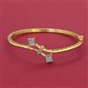 American Diamond Openable kada with Rhodium Plating 2 Tone Plating Mehndi Plating
