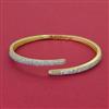 American Diamond Openable kada with Rhodium Plating 2 Tone Plating Mehndi Plating