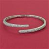 American Diamond Openable kada with Rhodium Plating 2 Tone Plating Mehndi Plating