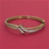 American Diamond Openable kada with Rhodium Plating 2 Tone Plating Mehndi Plating