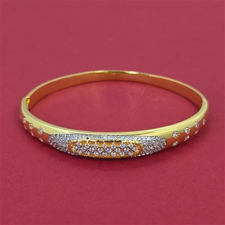 American Diamond Openable kada with 2 Tone Plating