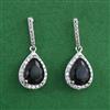 American Diamond Delicate Earring with Rhodium Plating