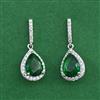American Diamond Delicate Earring with Rhodium Plating