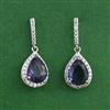 American Diamond Delicate Earring with Rhodium Plating