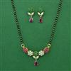 American Diamond Pearl Mangalsutra with Gold Plating