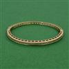 American Diamond Openable kada with Rhodium Plating Mehndi Plating