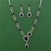 American Diamond Classic Necklace with Rhodium Plating
