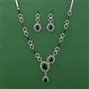 American Diamond Classic Necklace with Rhodium Plating