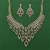 American Diamond Classic Necklace with 2 Tone Plating