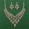 American Diamond Classic Necklace with 2 Tone Plating