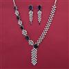 American Diamond Classic Necklace with Rhodium Plating